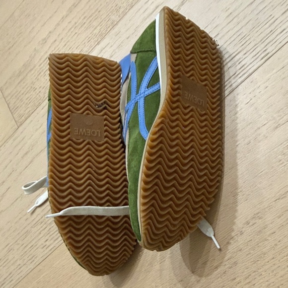 LOEWE Stylish Green and Blue Womens Sneakers Size 38 - Picture 5 of 5